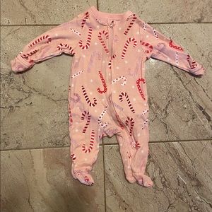 🎅3/$20 🎄Candy Cane Baby Footed Sleeper
